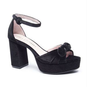 NEW Chinese Laundry Tina Black Strappy Heels